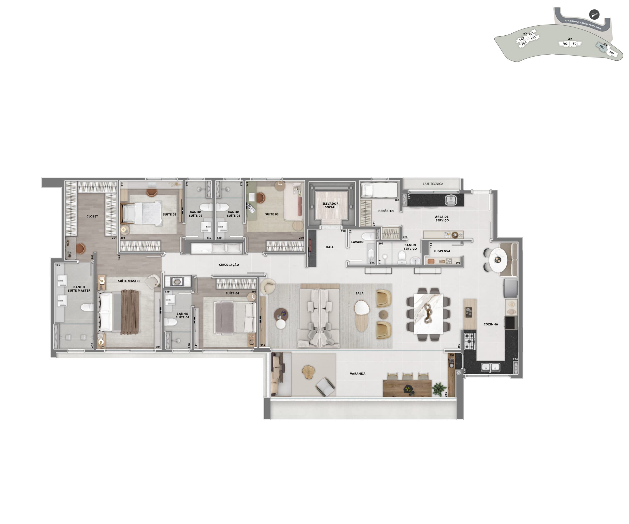 Apartamento 4 suites na planta no Vila da Serra. Chaves em 2028 - Foto 5