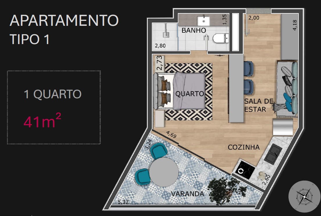Apartamento no Vale do Sereno com 1 quarto. Chaves em 2027 - Foto 4
