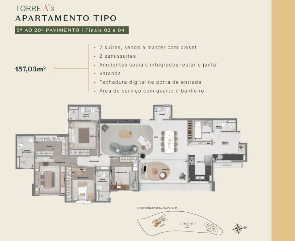 Imovel na planta com 4 quartos no Vila da Serra. Chaves em 2028 - Foto 7