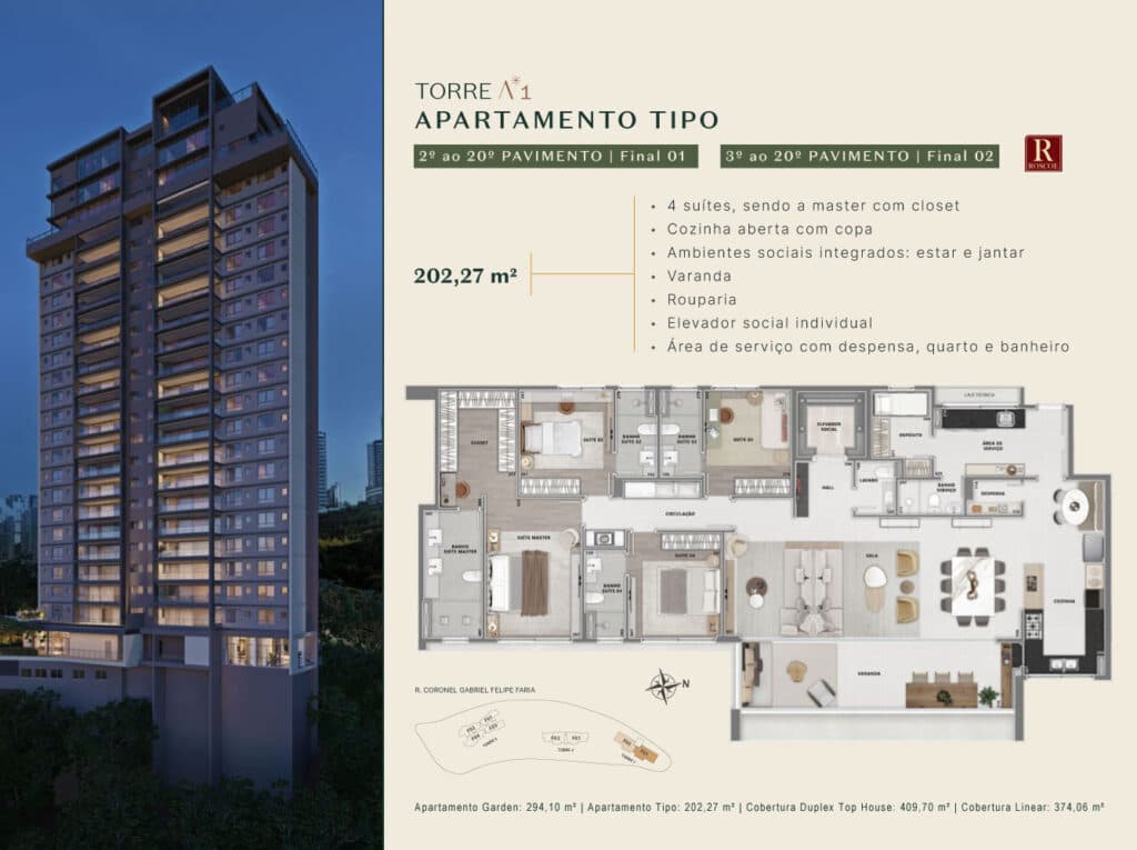 Apartamento 4 suites na planta no Vila da Serra. Chaves em 2028 - Foto 7
