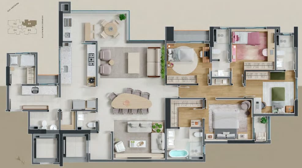 Apartamento Caparaó no Vale do Sereno com 4 quartos - Foto 7