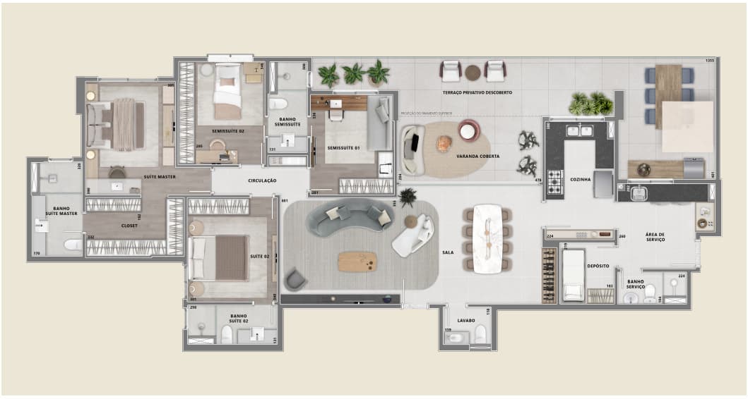 Apartamento com area privativa de 4 quartos no Vila da Serra - Foto 6