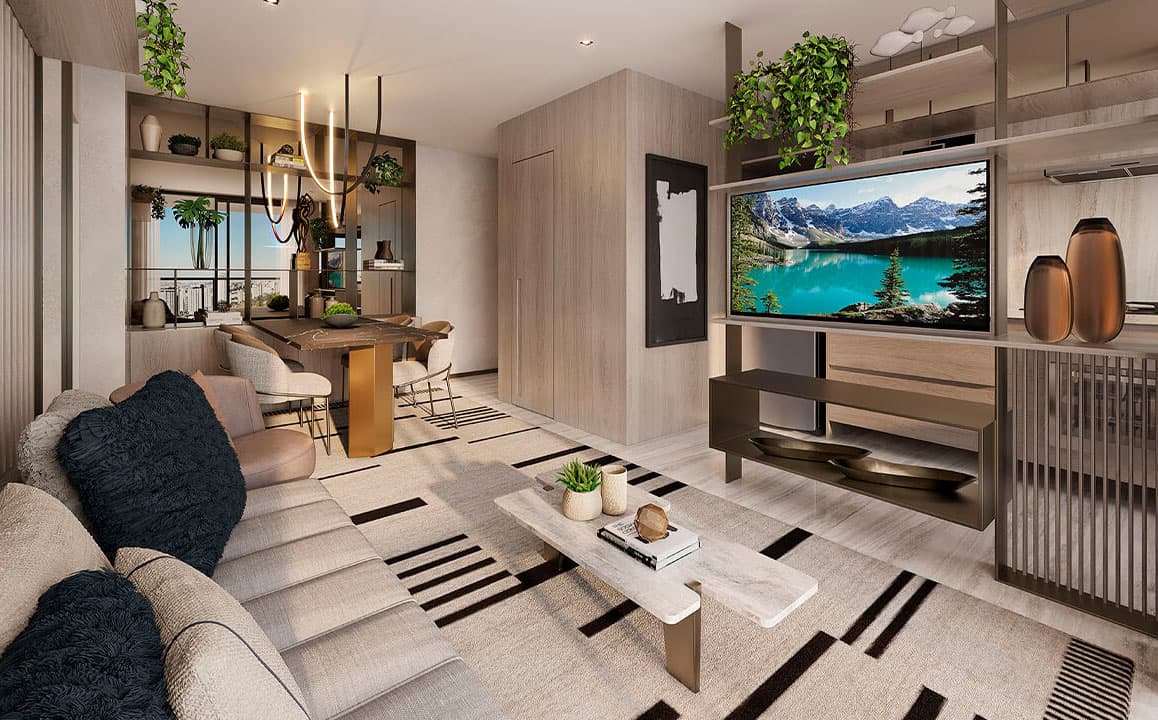 Apartamento 1 quarto na planta no Vila da Serra