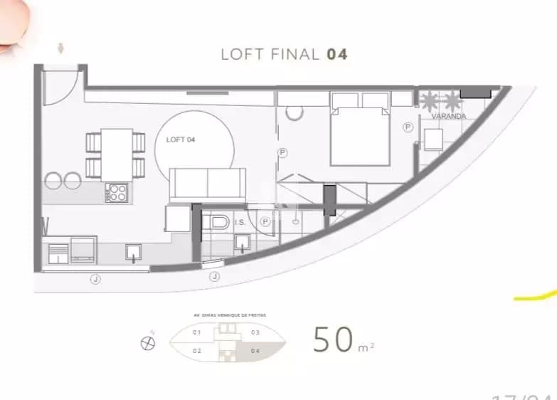 Apartamento Loft 1 Quarto a venda no Vale do Sereno - Foto 7