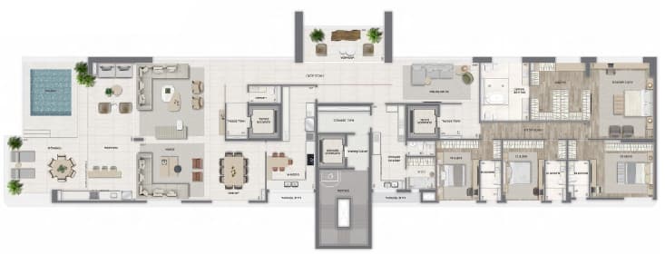 Cobertura linear de alto luxo à venda no Vila da Serra - Foto 3